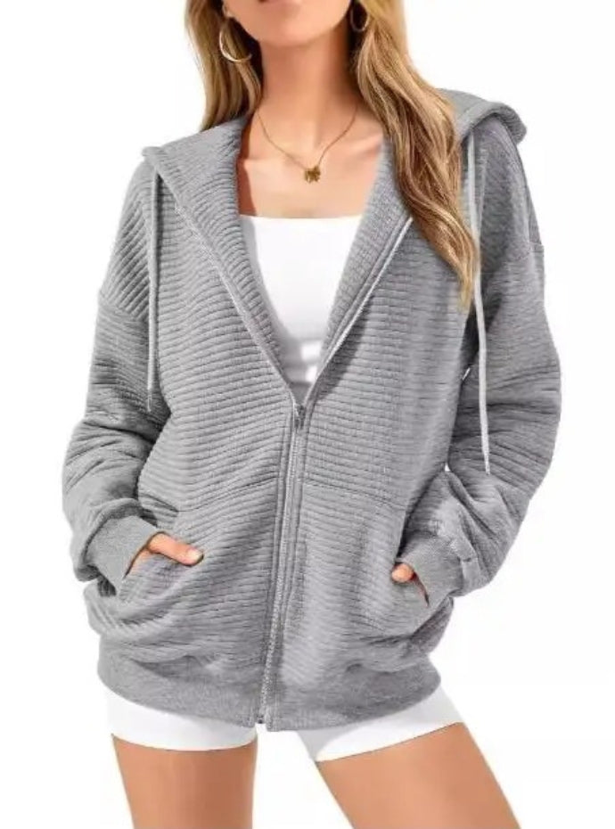 FLEECE CLOUD ZIP-UP HOODIE