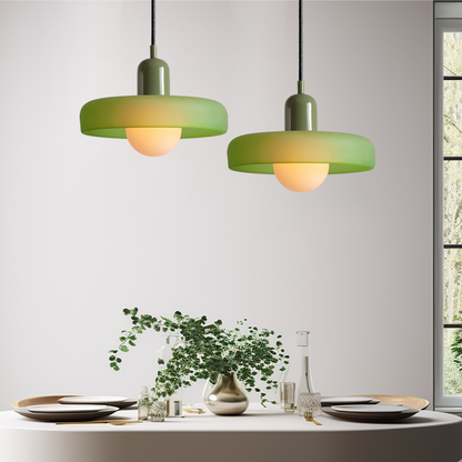 Bauhaus Pendant Light in Colored Glass