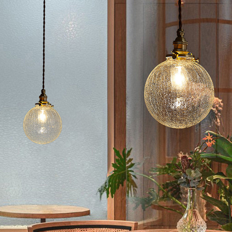 Crystal glass pendant light