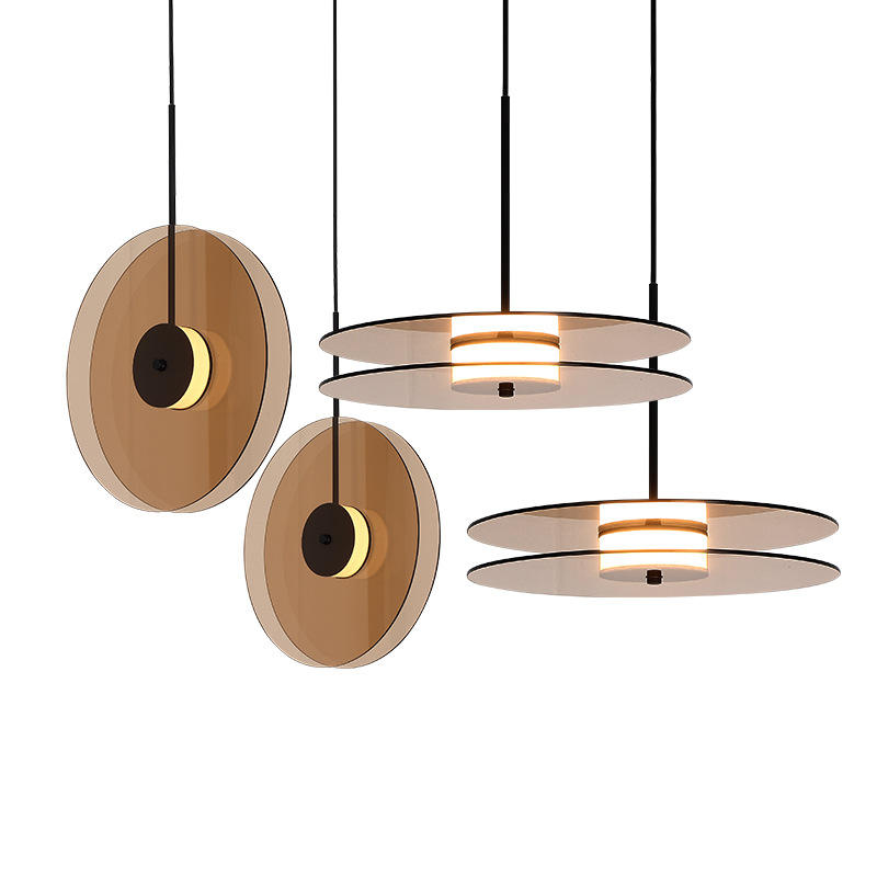 Cylinder glass pendant light