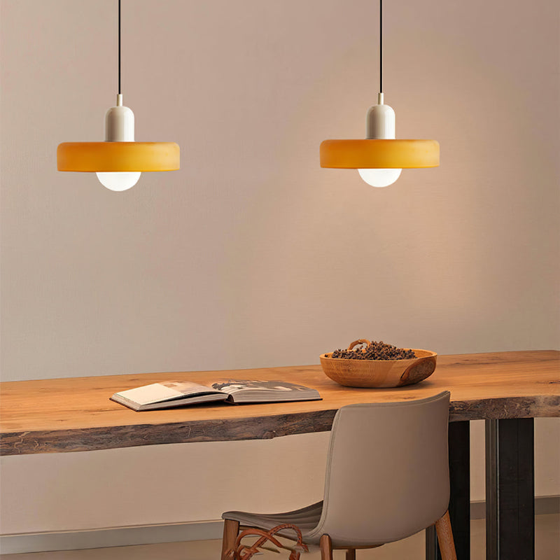 Bauhaus Pendant Light in Colored Glass