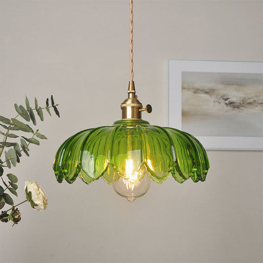 Vintage flower pendant lamp