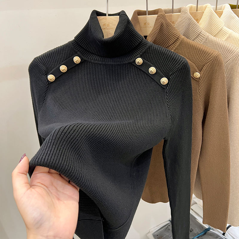 Evelyn Luxe Cashmere Turtleneck Sweater