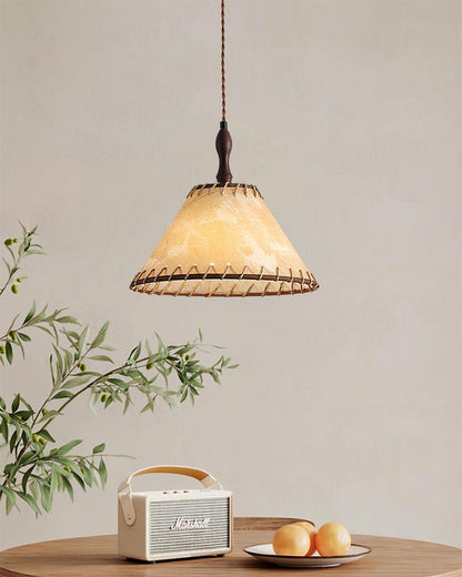 Wood and Fabric Series Pendant Lamp