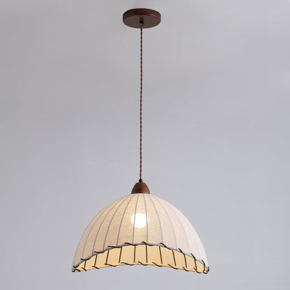 Wood and Fabric Series Pendant Lamp