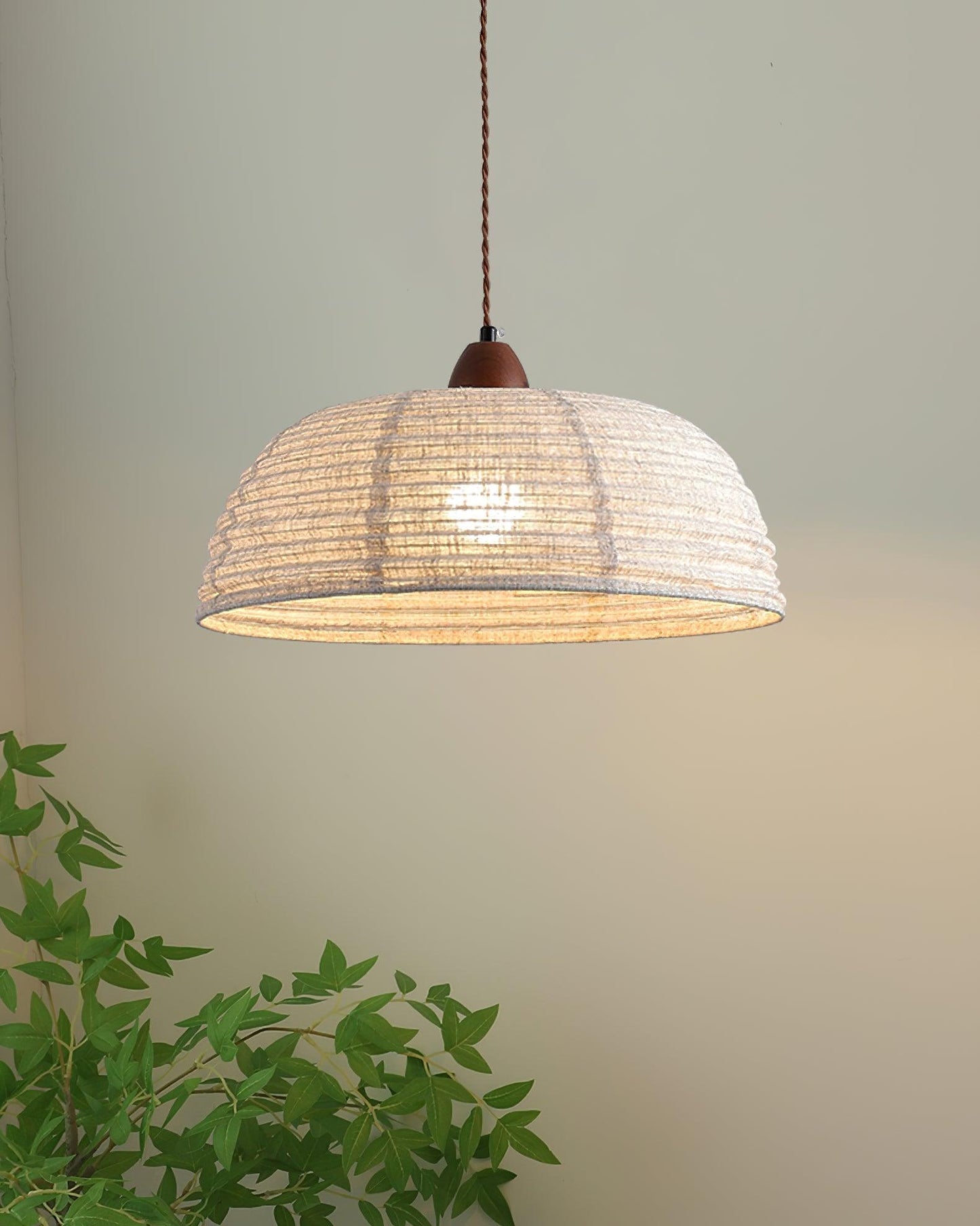 Wood and Fabric Series Pendant Lamp