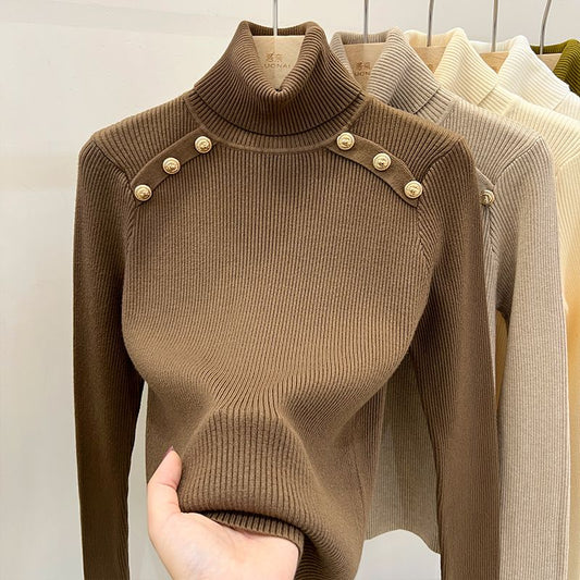 Evelyn Luxe Cashmere Turtleneck Sweater