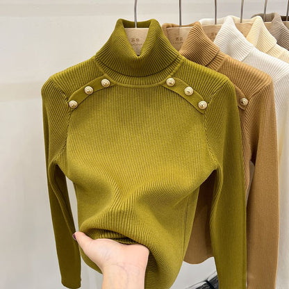 Evelyn Luxe Cashmere Turtleneck Sweater