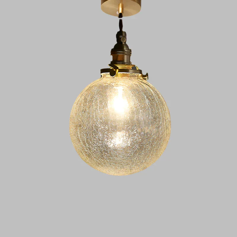 Crystal glass pendant light