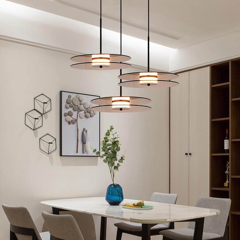 Cylinder glass pendant light